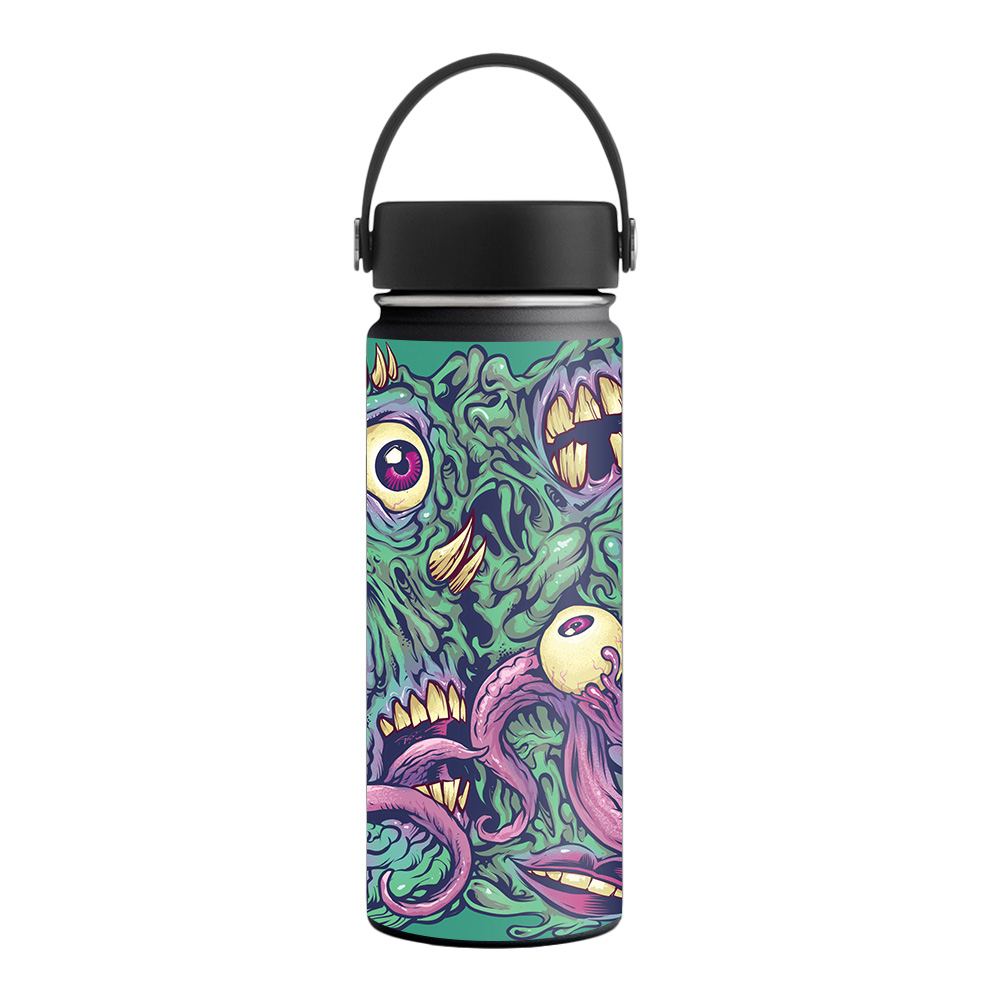 Picture of MightySkins HFWI18-Eyes And Teeth Skin for Hydro Flask 18 oz Wide Mouth - Eyes & Teeth