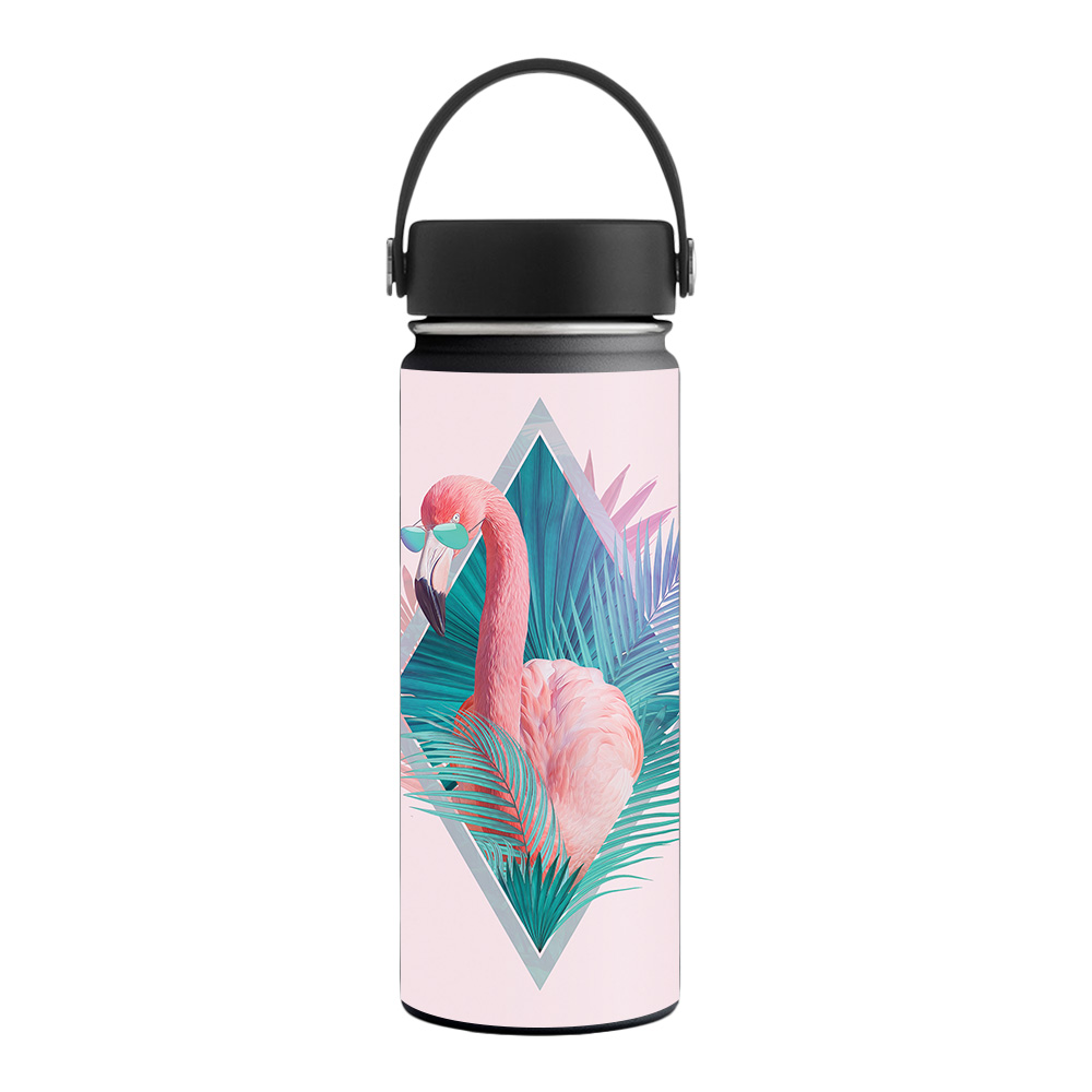 Picture of MightySkins HFWI18-Flamingo Vice Skin for Hydro Flask 18 oz Wide Mouth - Flamingo Vice
