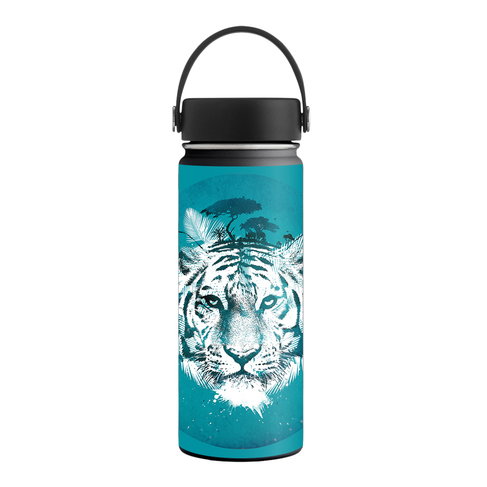Picture of MightySkins HFWI18-White Tiger Skin for Hydro Flask 18 oz Wide Mouth - White Tiger