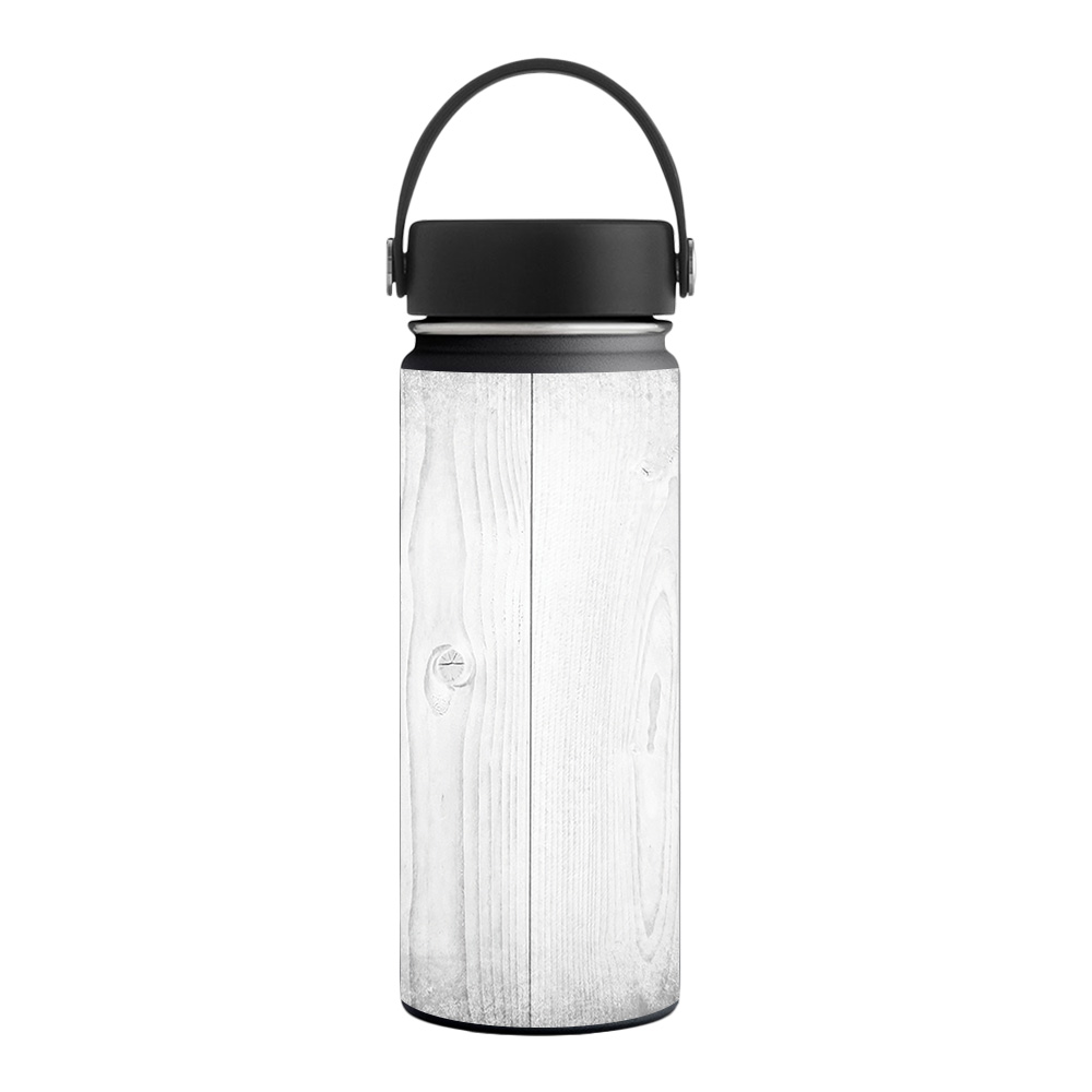 Picture of MightySkins HFWI18-White Wood Skin for Hydro Flask 18 oz Wide Mouth - White Wood