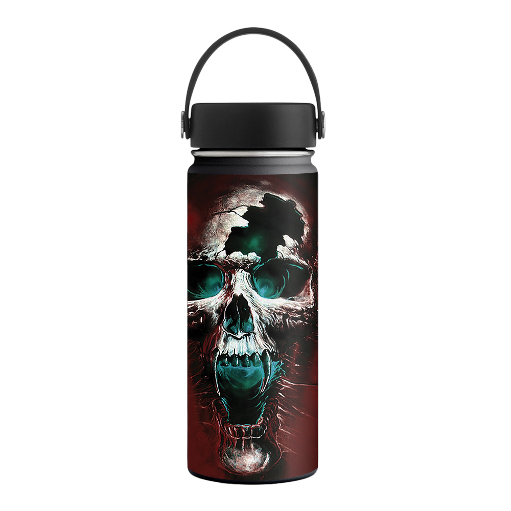 Picture of MightySkins HFWI18-Wicked Skull Skin for Hydro Flask 18 oz Wide Mouth - Wicked Skull