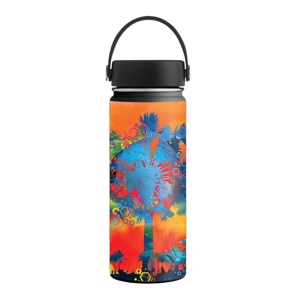 Picture of MightySkins HFWI18-Neo Palm Skin for Hydro Flask 18 oz Wide Mouth - Neo Palm