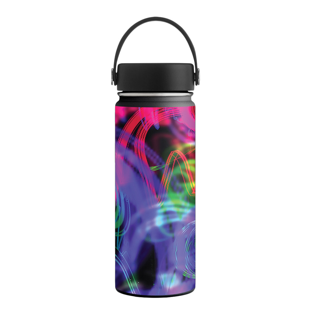 Picture of MightySkins HFWI18-Neon Splatter Skin for Hydro Flask 18 oz Wide Mouth - Neon Splatter