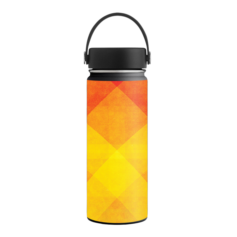 Picture of MightySkins HFWI18-Orange Texture Skin for Hydro Flask 18 oz Wide Mouth - Orange Texture