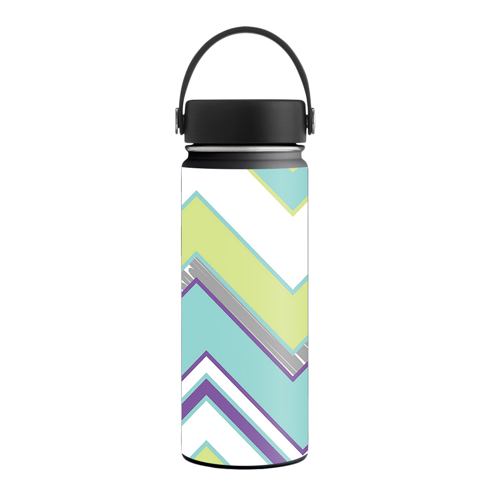 Picture of MightySkins HFWI18-Pastel Chevron Skin for Hydro Flask 18 oz Wide Mouth - Pastel Chevron