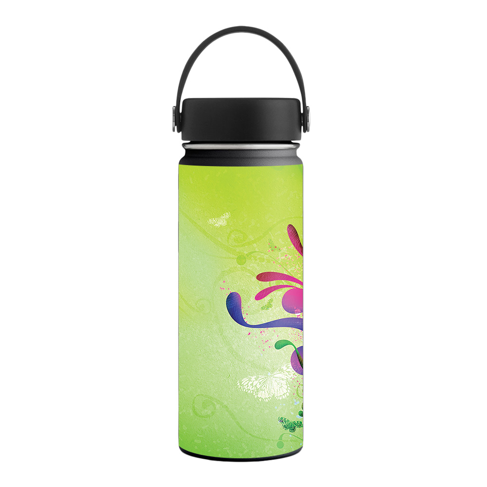 Picture of MightySkins HFWI18-Pastel Flourishes Skin for Hydro Flask 18 oz Wide Mouth - Pastel Flourishes