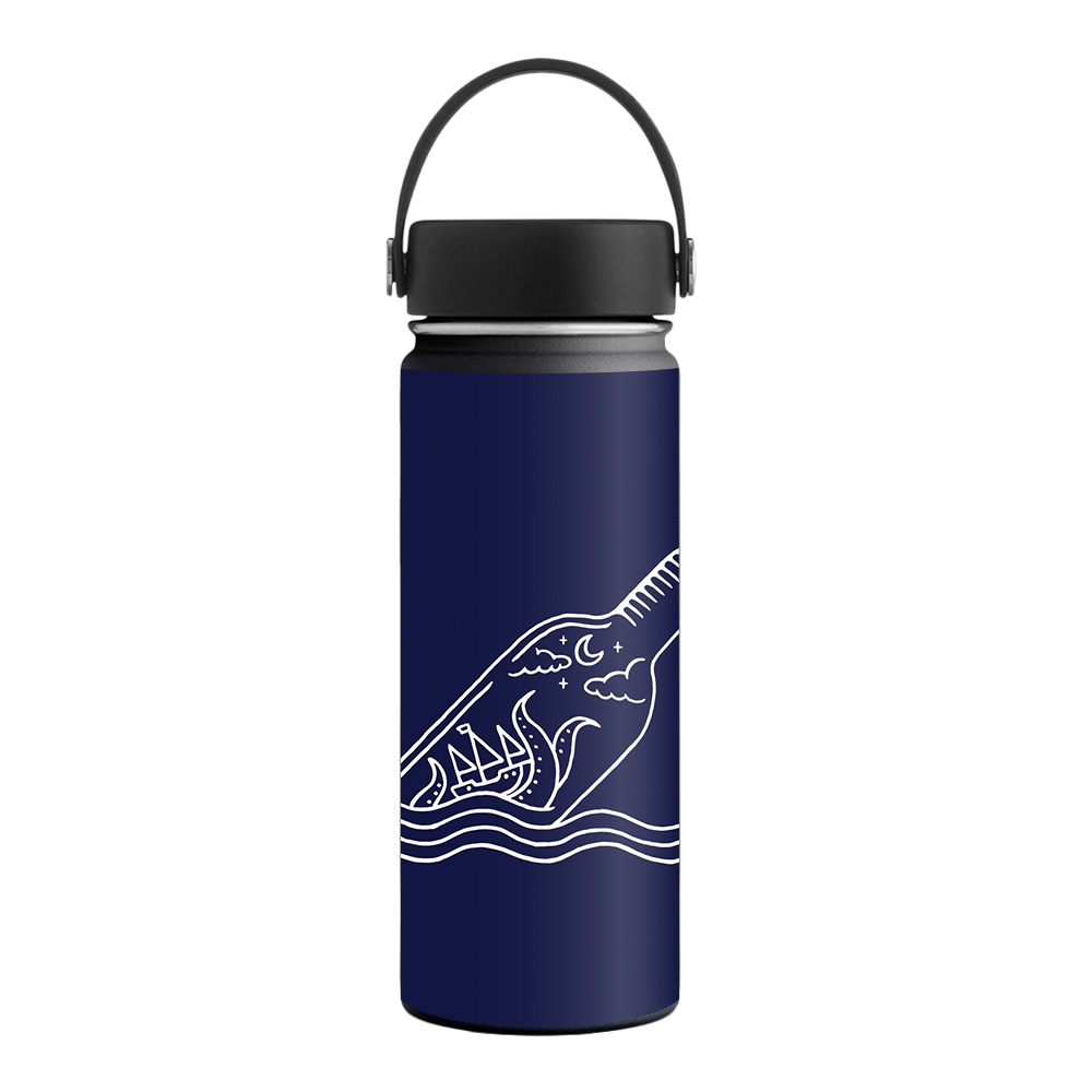 Picture of MightySkins HFWI18-Kraken Bottle Skin for Hydro Flask 18 oz Wide Mouth - Kraken Bottle