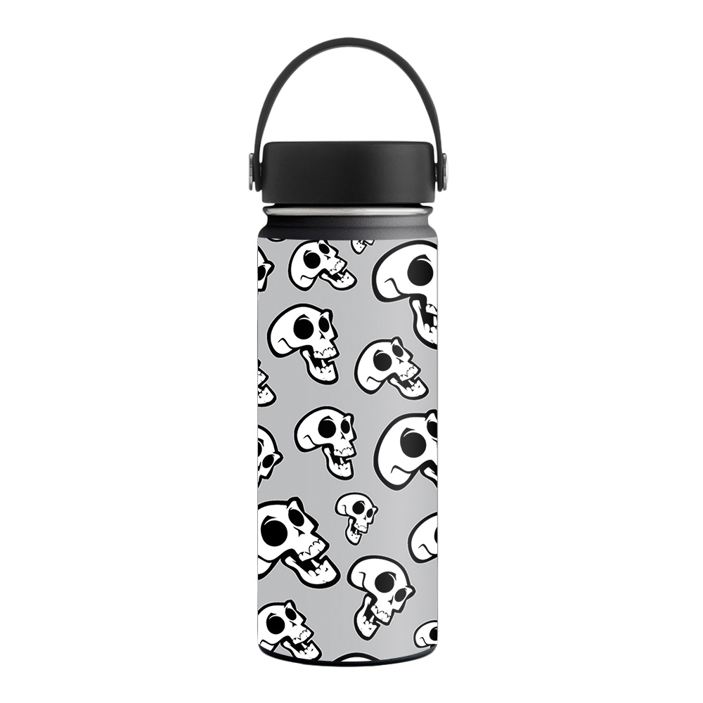 Picture of MightySkins HFWI18-Laughing Skulls Skin for Hydro Flask 18 oz Wide Mouth - Laughing Skulls