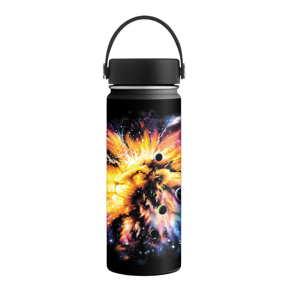 Picture of MightySkins HFWI18-Leo Galaxy Skin for Hydro Flask 18 oz Wide Mouth - Leo Galaxy