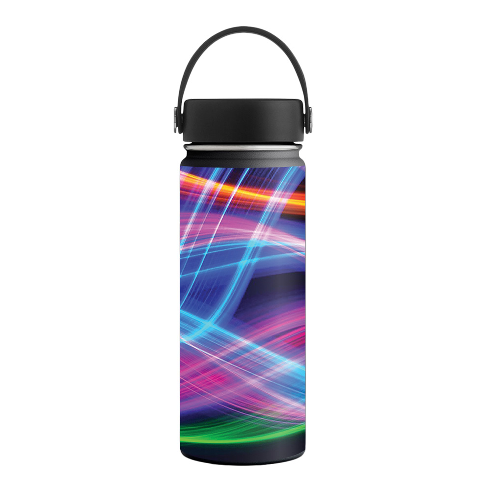 Picture of MightySkins HFWI18-Light Waves Skin for Hydro Flask 18 oz Wide Mouth - Light Waves