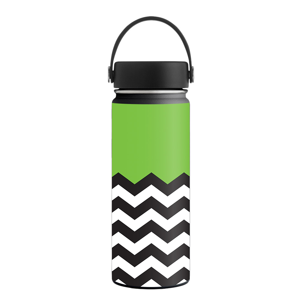 Picture of MightySkins HFWI18-Lime Chevron Skin for Hydro Flask 18 oz Wide Mouth - Lime Chevron
