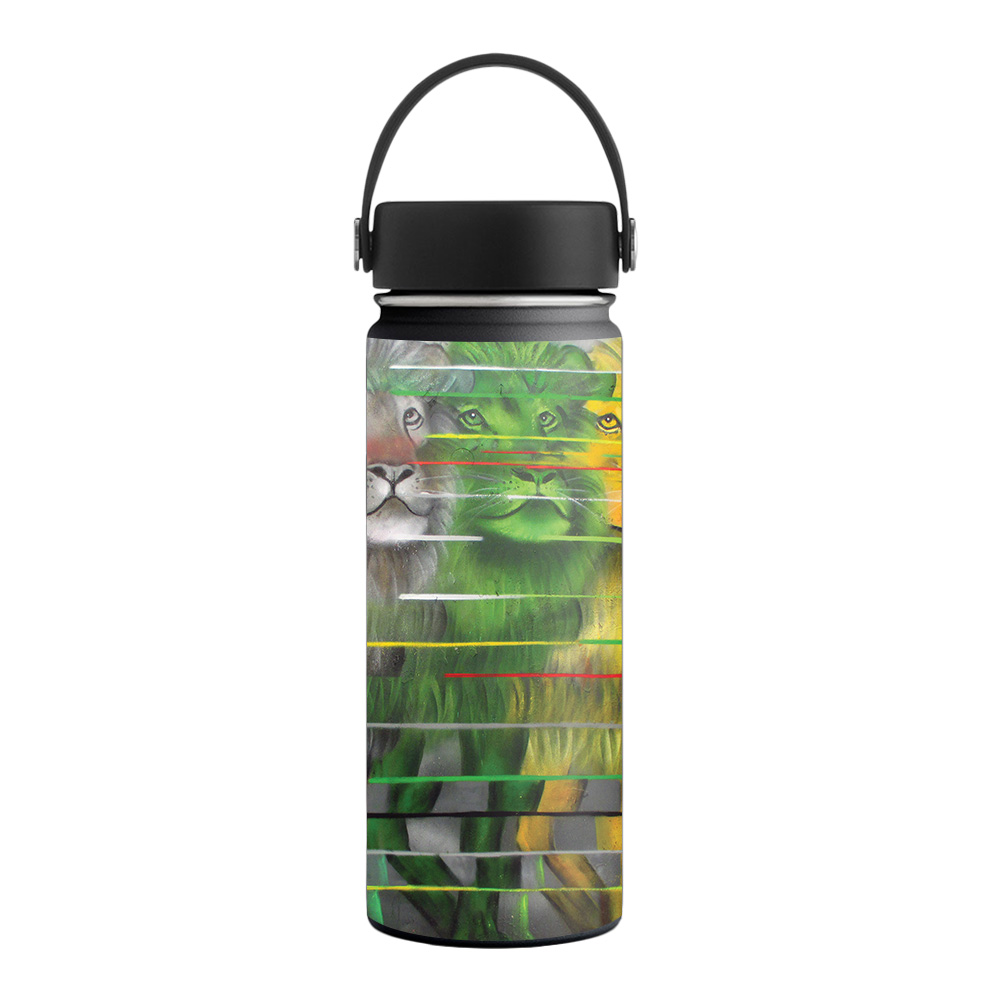 Picture of MightySkins HFWI18-Lion Evolution Skin for Hydro Flask 18 oz Wide Mouth - Lion Evolution
