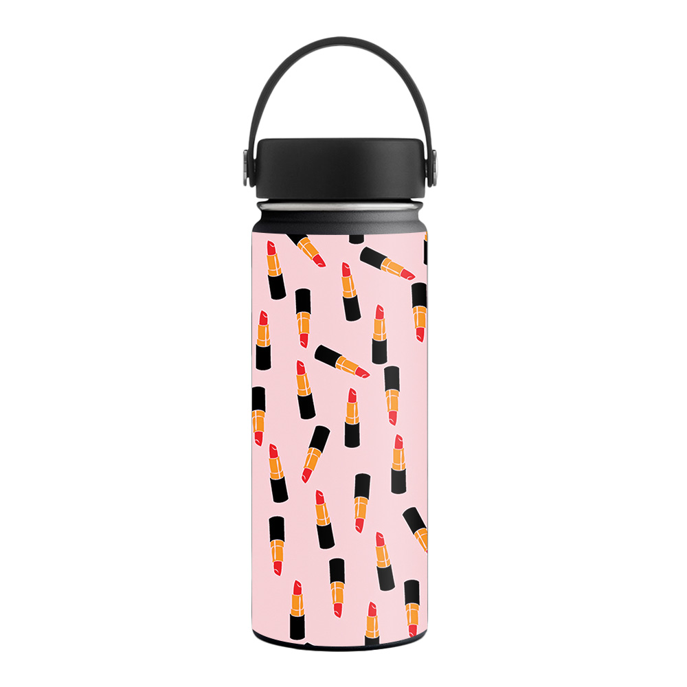 Picture of MightySkins HFWI18-Lipstick Pattern Skin for Hydro Flask 18 oz Wide Mouth - Lipstick Pattern