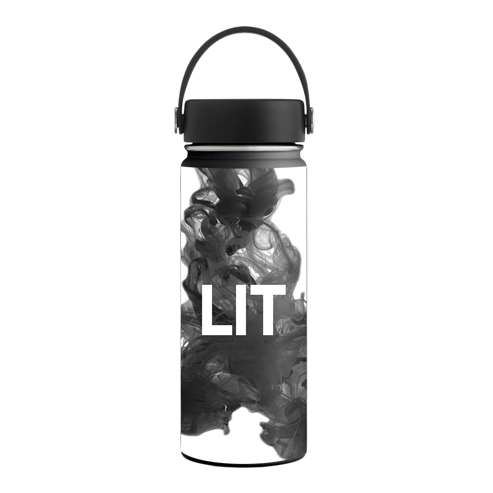 Picture of MightySkins HFWI18-Lit Skin for Hydro Flask 18 oz Wide Mouth - Lit