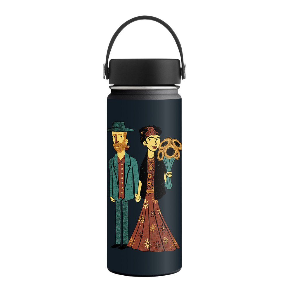 Picture of MightySkins HFWI18-Love Is Art Skin for Hydro Flask 18 oz Wide Mouth - Love is Art