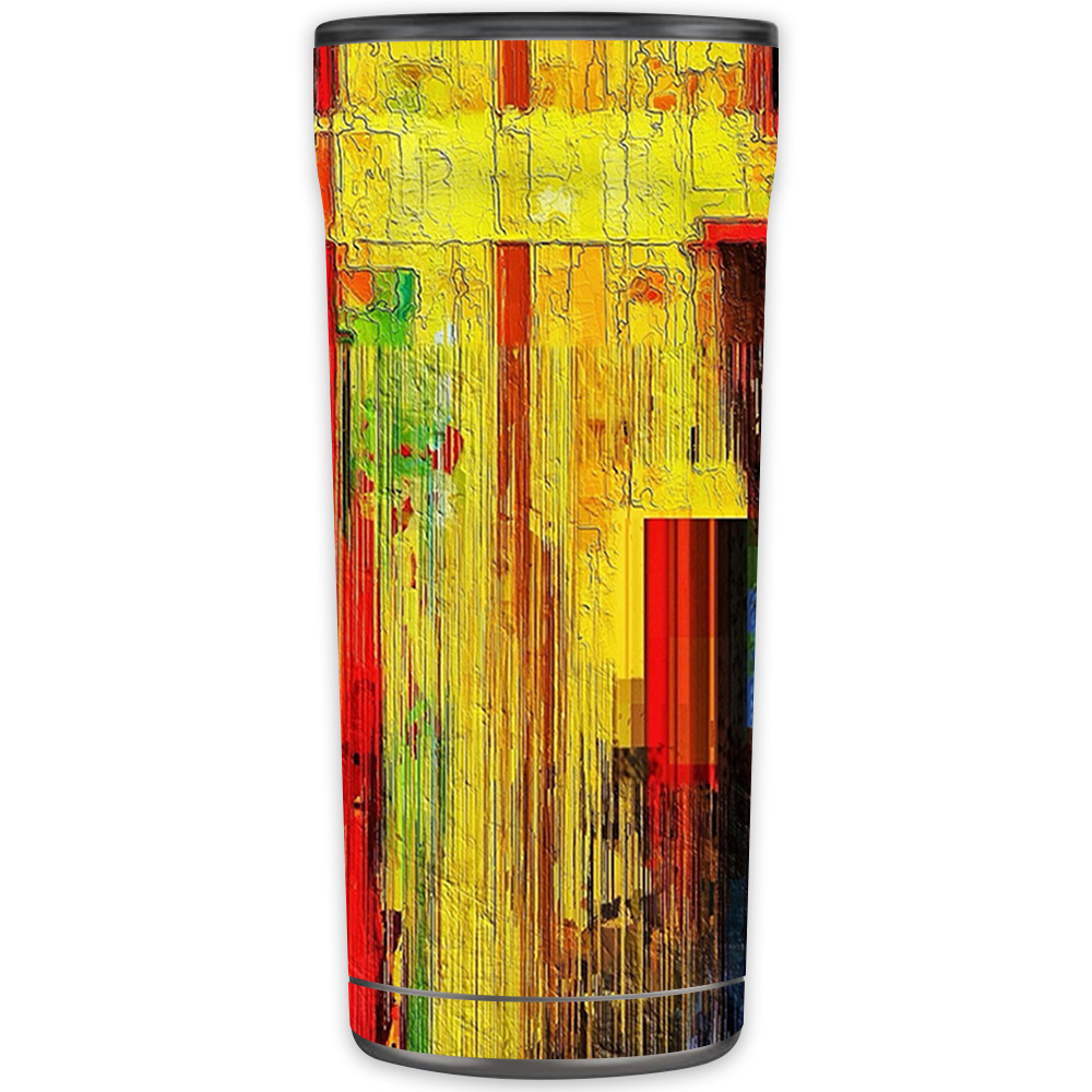 Picture of MightySkins OTEL20-Painted Wood Skin for Otterbox Elevation Tumbler 20 oz - Painted Wood