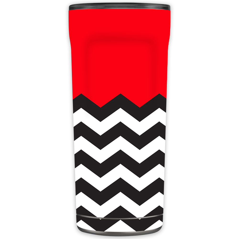 Picture of MightySkins OTEL20-Red Chevron Skin for Otterbox Elevation Tumbler 20 oz - Red Chevron