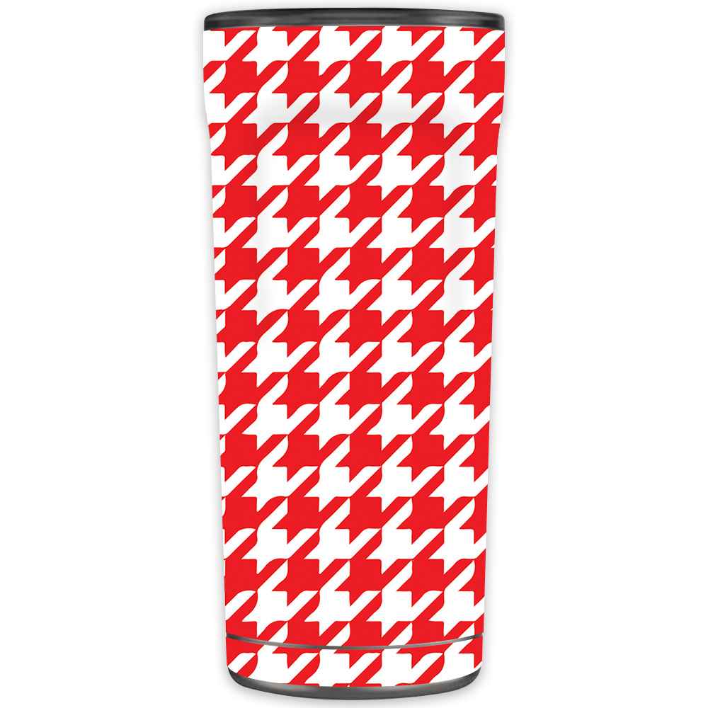 Picture of MightySkins OTEL20-Red Houndstooth Skin for Otterbox Elevation Tumbler 20 oz - Red Houndstooth