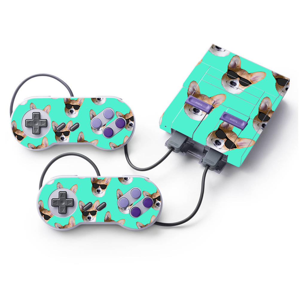 NISUNES-Cool Corgi Skin for Nintendo Super NES Classic - Cool Corgi -  MightySkins