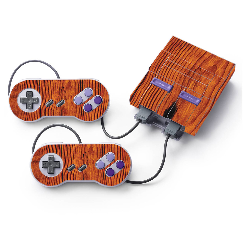 NISUNES-Knotty Wood Skin for Nintendo Super NES Classic - Knotty Wood -  MightySkins