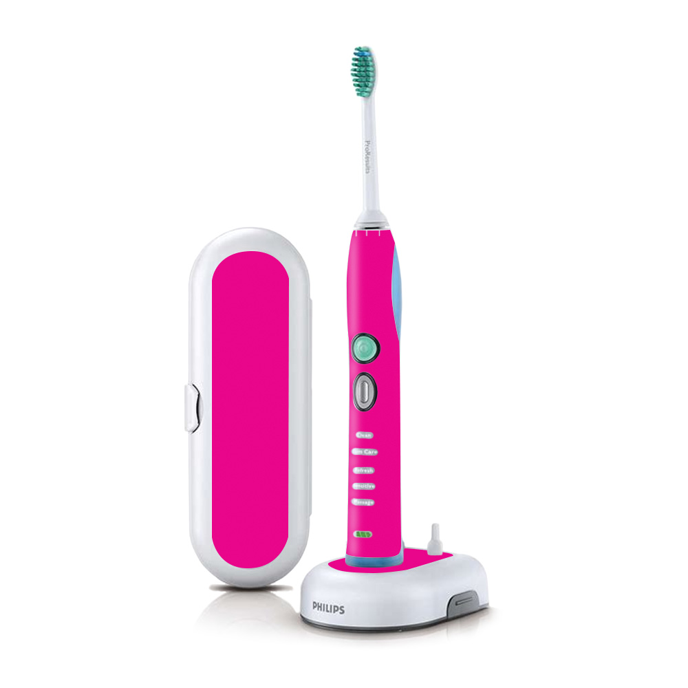 PHSOFX7-Solid Hot Pink Skin for Philips Sonicare 7 Series Flexcare Plus Rechargeable - Solid Hot Pink -  MightySkins