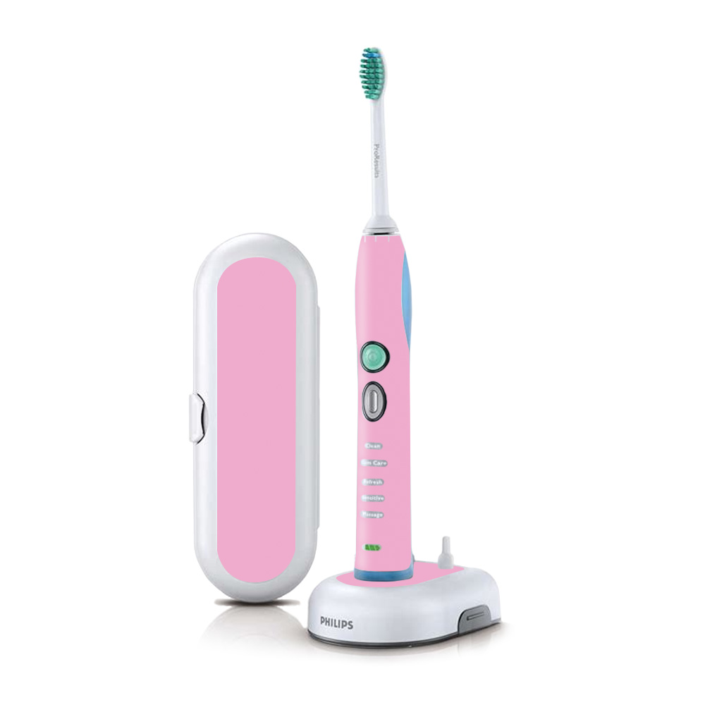 PHSOFX7-Solid Pink Skin for Philips Sonicare 7 Series Flexcare Plus Rechargeable - Solid Pink -  MightySkins