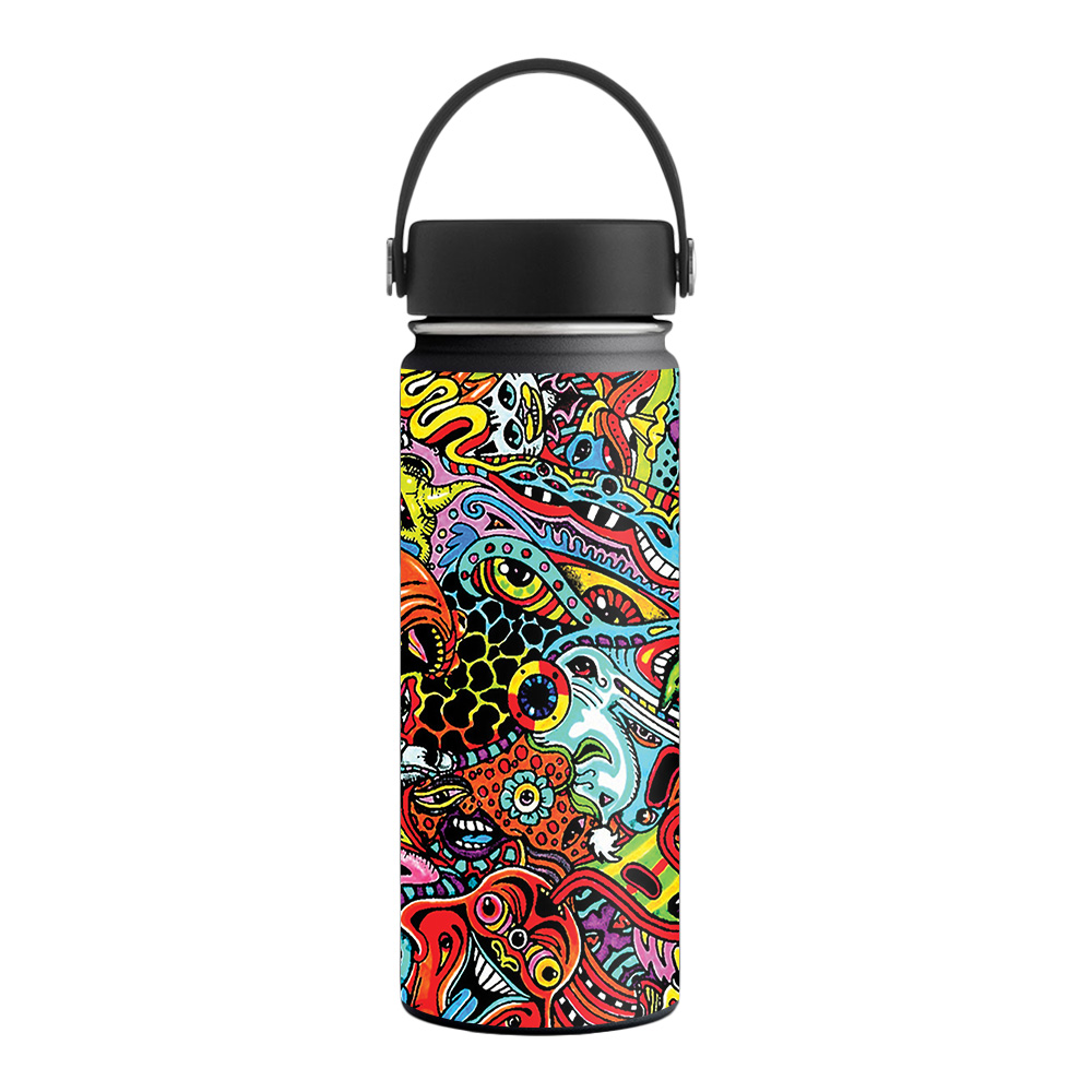 Picture of MightySkins HFWI18-Acid Trippy Skin for Hydro Flask 18 oz Wide Mouth - Acid Trippy