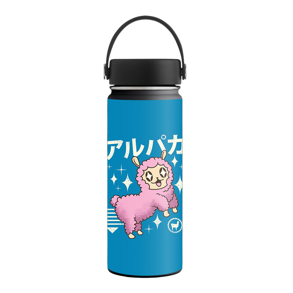 Picture of MightySkins HFWI18-Alpaca Kawaii Skin for Hydro Flask 18 oz Wide Mouth - Alpaca Kawaii