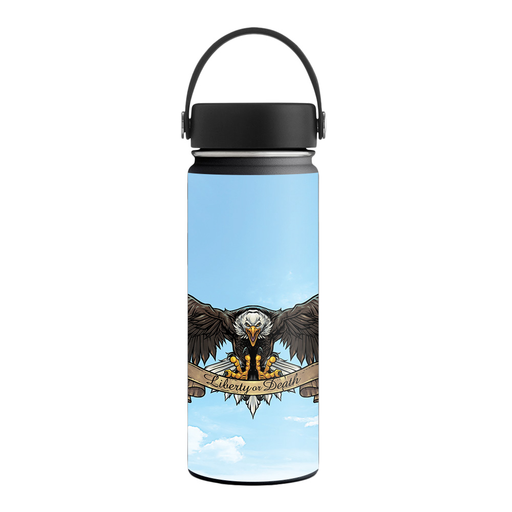 Picture of MightySkins HFWI18-American Eagle Sky Skin for Hydro Flask 18 oz Wide Mouth - American Eagle Sky