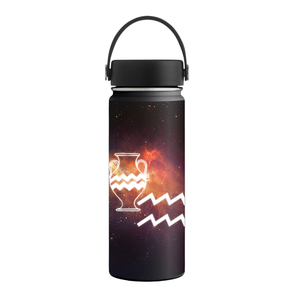 Picture of MightySkins HFWI18-Aquarius Skin for Hydro Flask 18 oz Wide Mouth - Aquarius