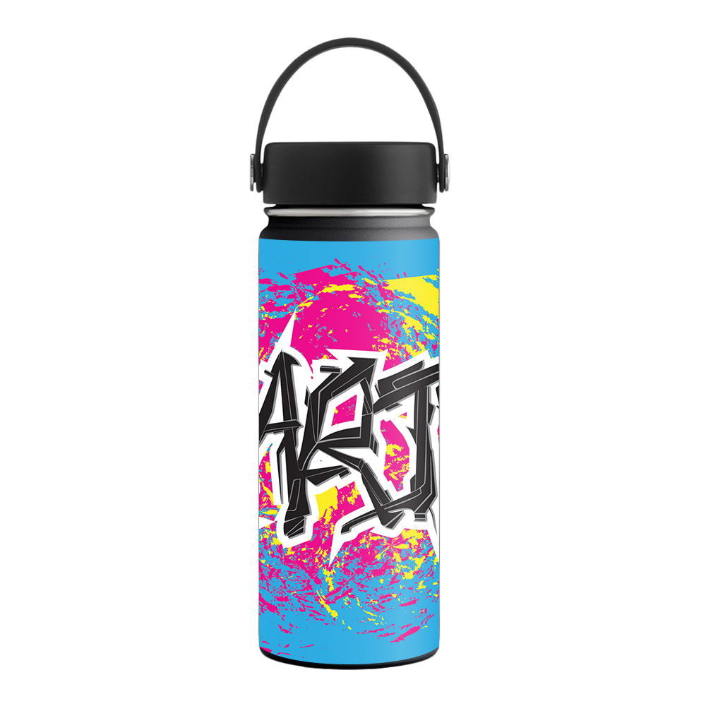 Picture of MightySkins HFWI18-Art Graffiti Skin for Hydro Flask 18 oz Wide Mouth - Art Graffiti