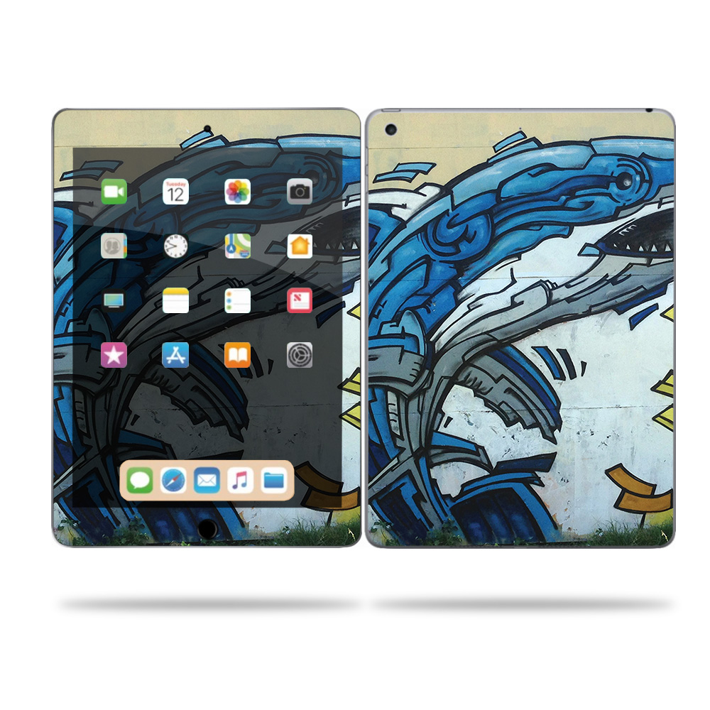 APIP6G-Robo Shark Skin for Apple iPad 6th Gen 9.7 in. 2018 - Robo Shark -  MightySkins