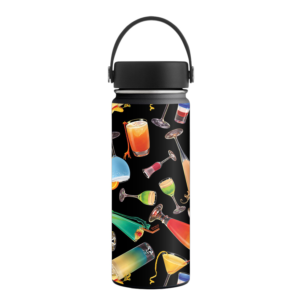 Picture of MightySkins HFWI18-Cocktail Therapy Skin for Hydro Flask 18 oz Wide Mouth - Cocktail Therapy