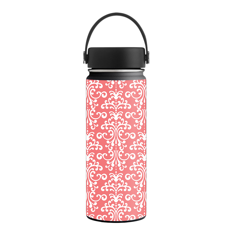 Picture of MightySkins HFWI18-Coral Damask Skin for Hydro Flask 18 oz Wide Mouth - Coral Damask