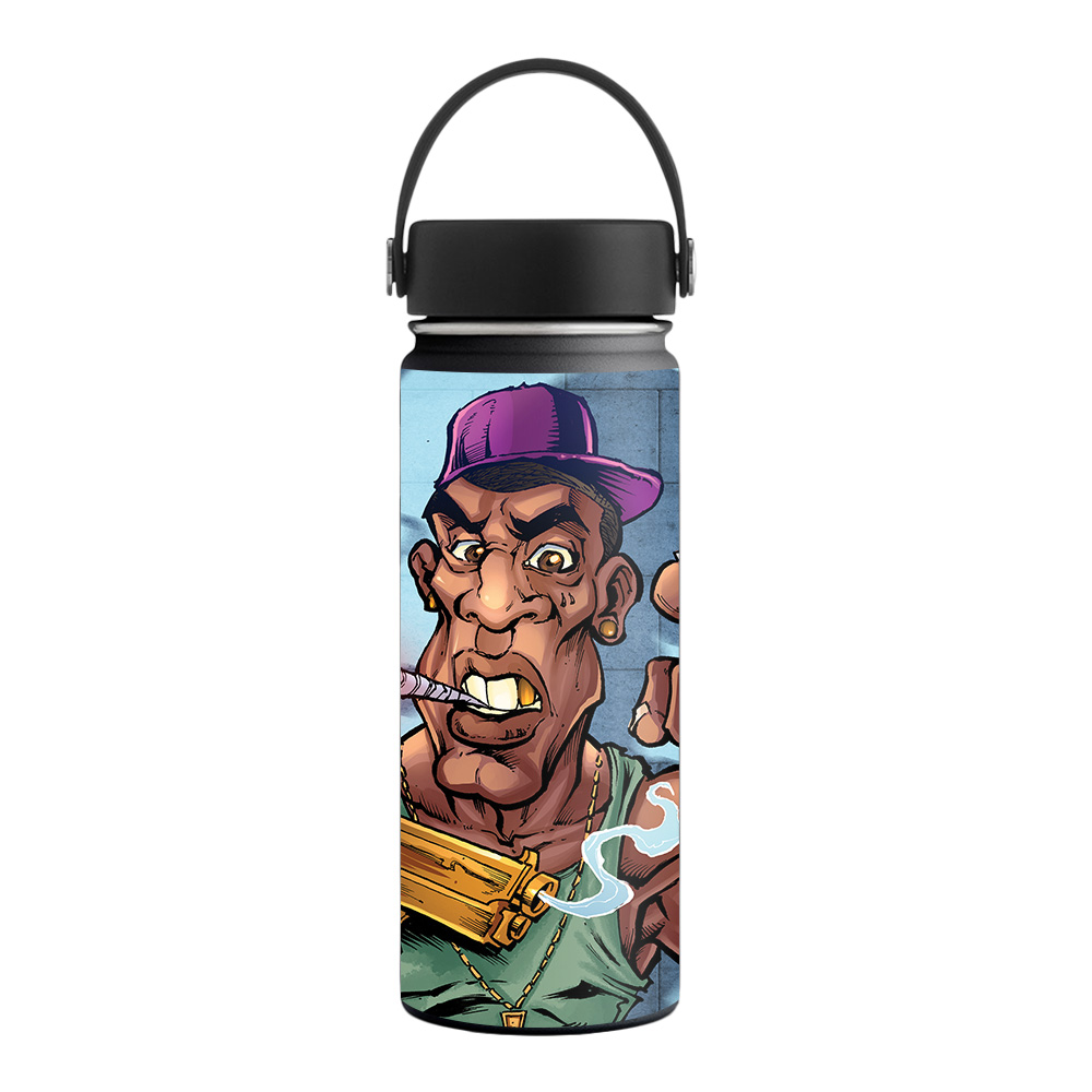 Picture of MightySkins HFWI18-Crook Gangster Skin for Hydro Flask 18 oz Wide Mouth - Crook Gangster