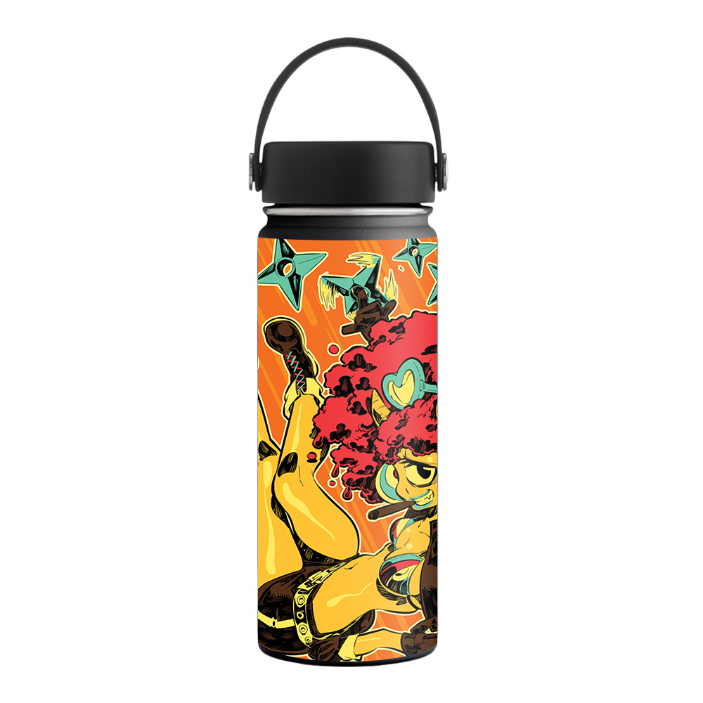 Picture of MightySkins HFWI18-Cyclops Girl Skin for Hydro Flask 18 oz Wide Mouth - Cyclops Girl