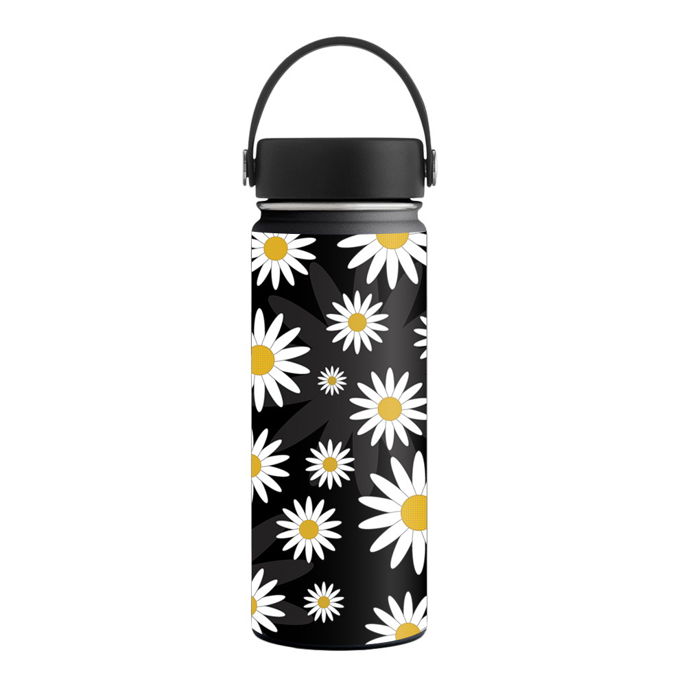 Picture of MightySkins HFWI18-Daisies Skin for Hydro Flask 18 oz Wide Mouth - Daisies