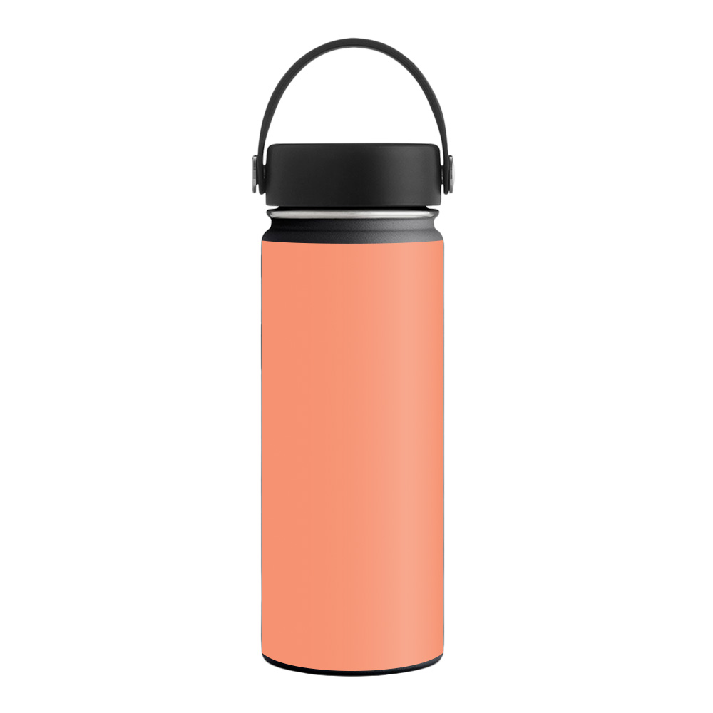 Picture of MightySkins HFWI18-Solid Peach Skin for Hydro Flask 18 oz Wide Mouth - Solid Peach