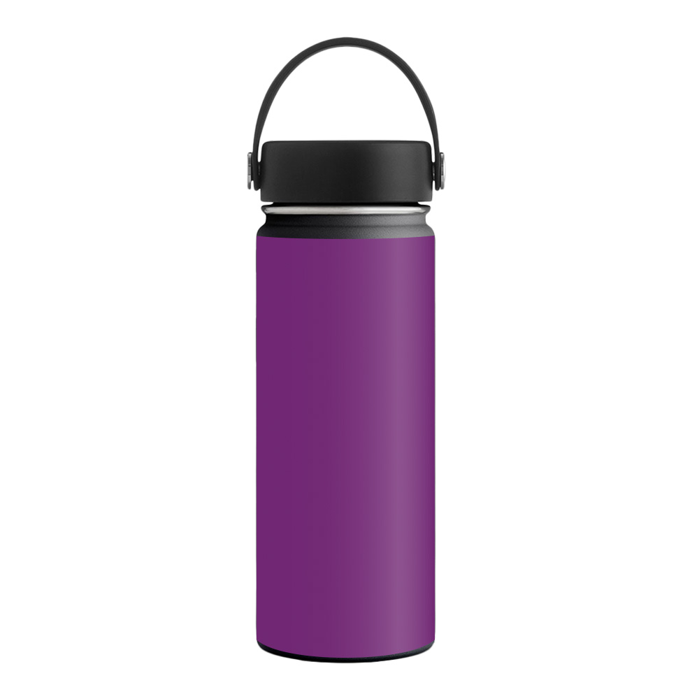 Picture of MightySkins HFWI18-Solid Purple Skin for Hydro Flask 18 oz Wide Mouth - Solid Purple