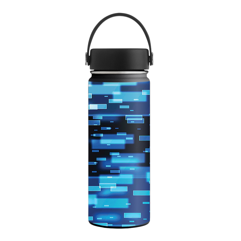 Picture of MightySkins HFWI18-Space Blocks Skin for Hydro Flask 18 oz Wide Mouth - Space Blocks