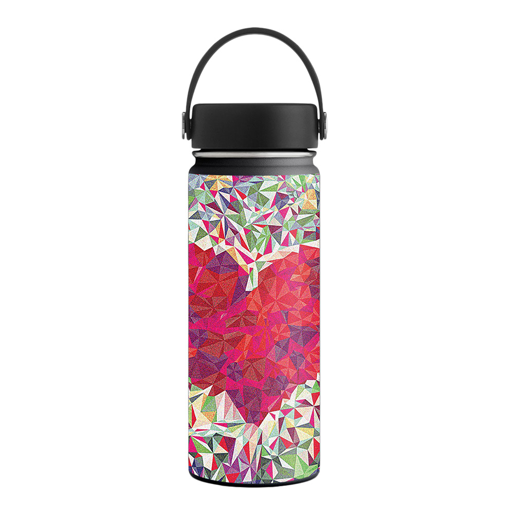 Picture of MightySkins HFWI18-Stained Heart Skin for Hydro Flask 18 oz Wide Mouth - Stained Heart