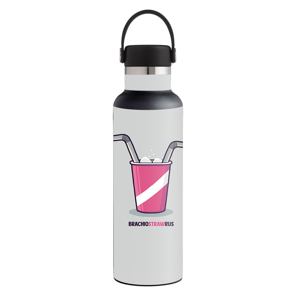 Picture of MightySkins HFST21-Dino Straw Skin for Hydro Flask 21 oz Standard Mouth - Dino Straw