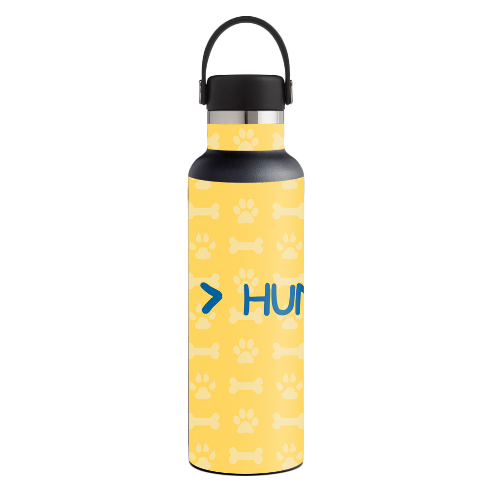Picture of MightySkins HFST21-Dogs Over Humans Skin for Hydro Flask 21 oz Standard Mouth - Dogs Over Humans