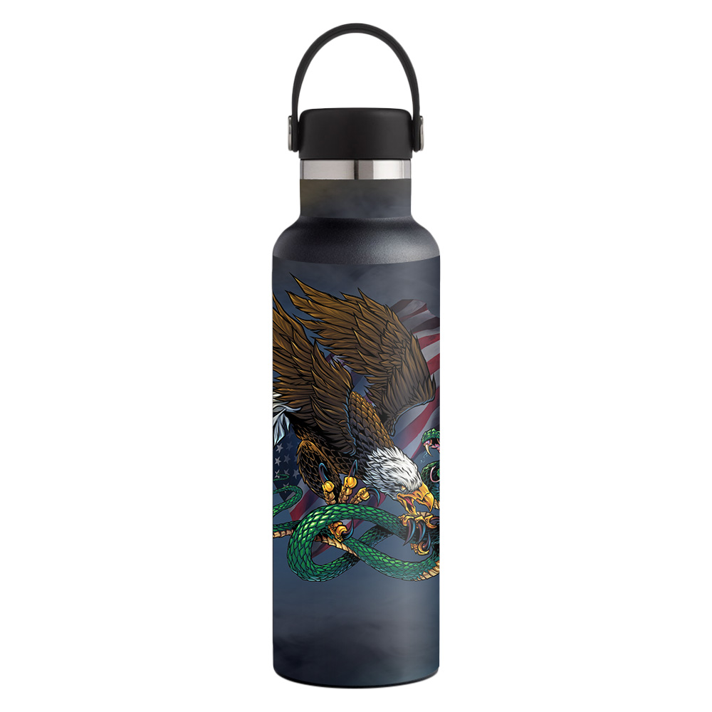 Picture of MightySkins HFST21-Dont Tread Eagle Skin for Hydro Flask 21 oz Standard Mouth - Dont Tread Eagle