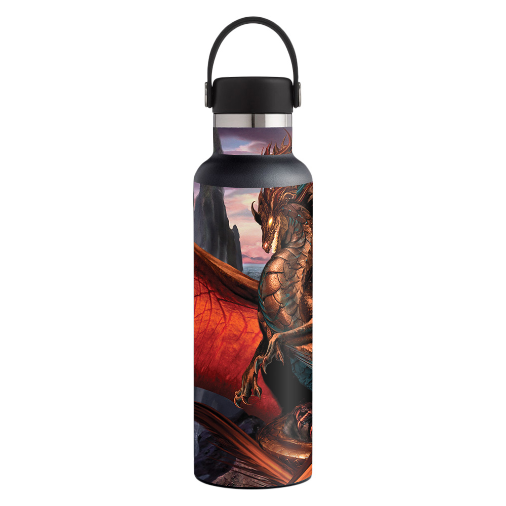 Picture of MightySkins HFST21-Dragon Reign Skin for Hydro Flask 21 oz Standard Mouth - Dragon Reign