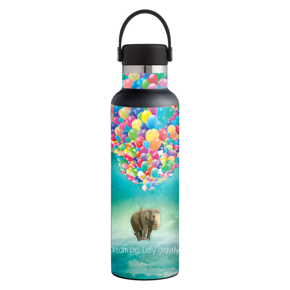 Picture of MightySkins HFST21-Elephant Balloons Skin for Hydro Flask 21 oz Standard Mouth - Elephant Balloons
