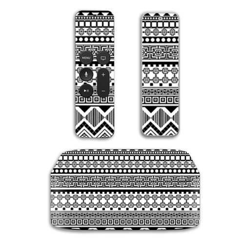 MightySkins APTV4-Black Aztec