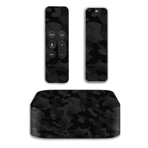 MightySkins APTV4-Black Camo