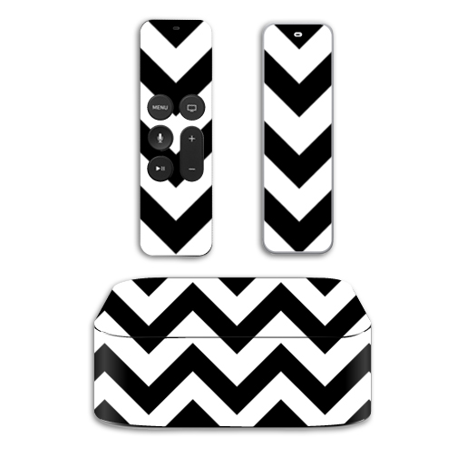 MightySkins APTV4-Black Chevron