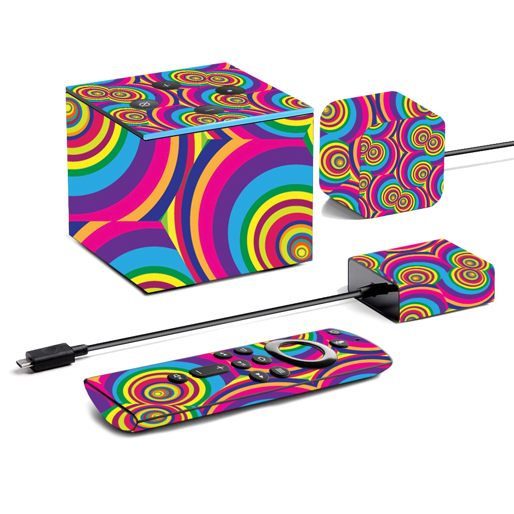 Picture of MightySkins AMFITVCU2-Groovy 60s Skin for Amazon Fire TV Cube 2020 - Groovy 60s
